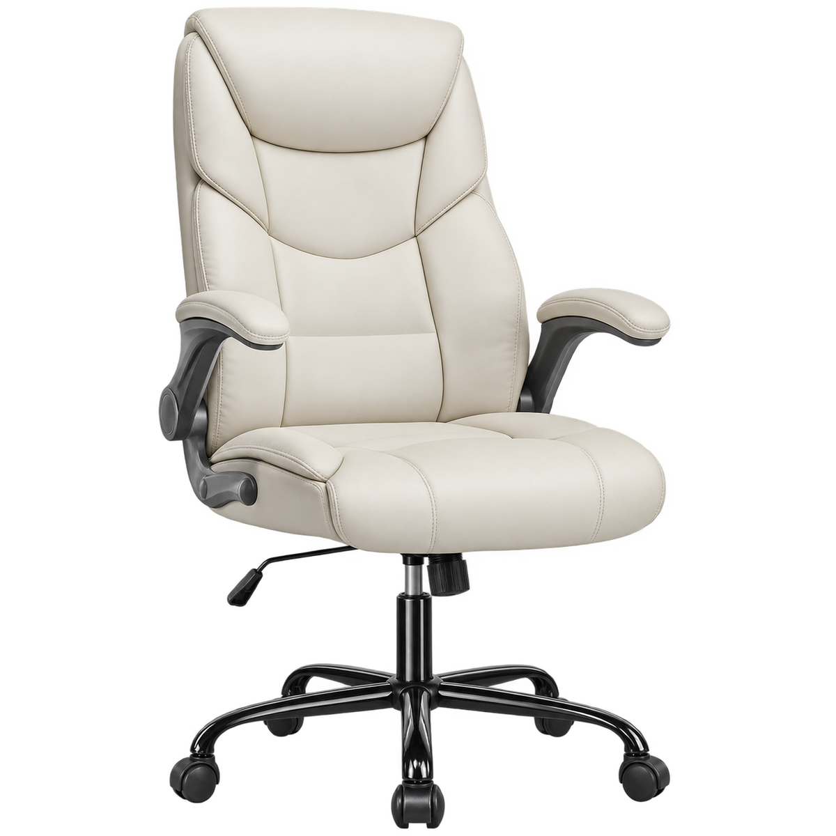 Premium Ergonomic Executive Office Chair – Ivory White